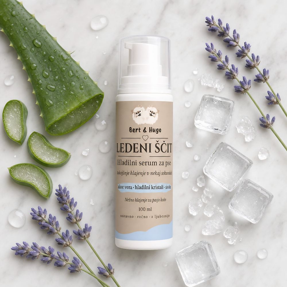 Bert & Hugo Ledeni ščit – Hladilni serum za pse (100ml)