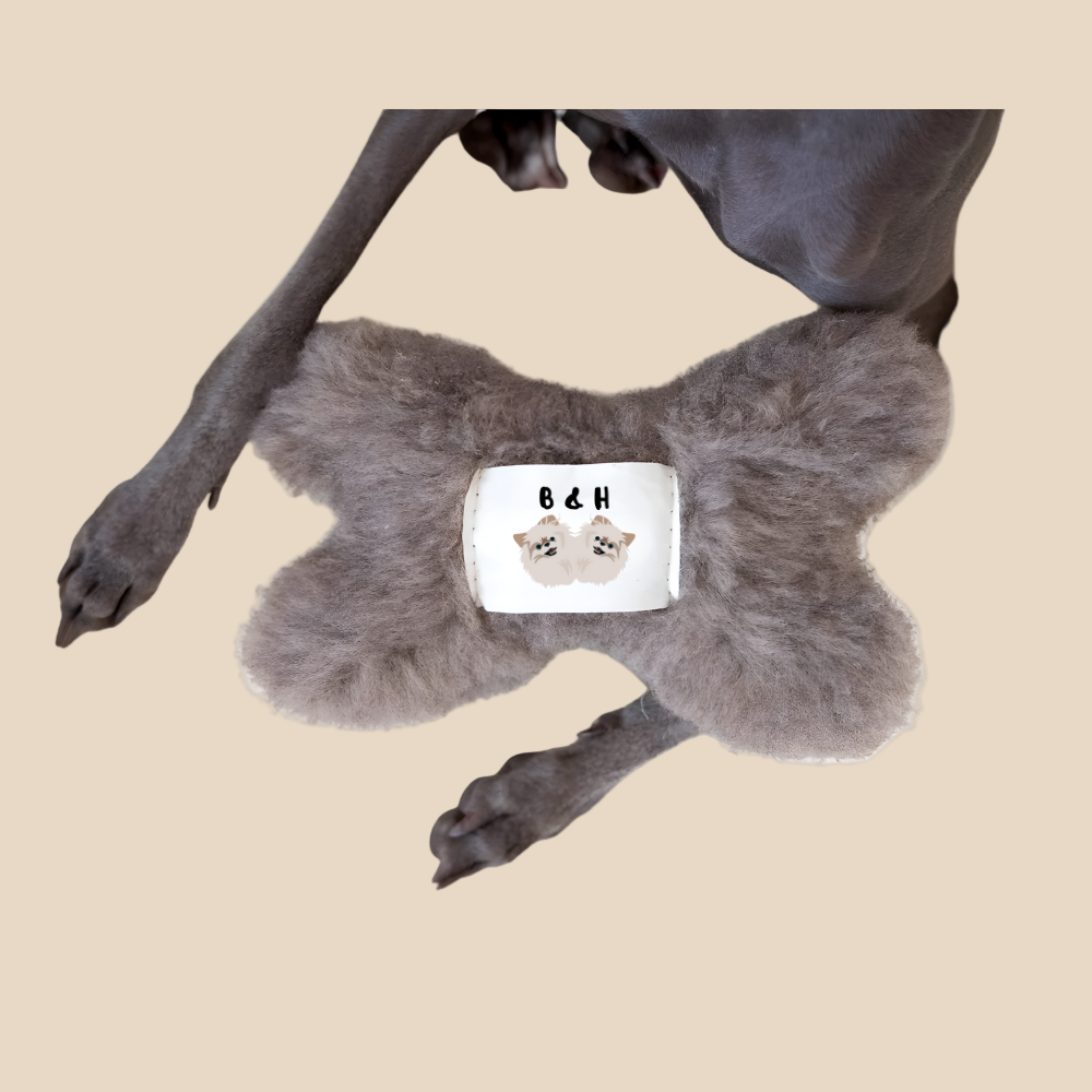 Naravna igrača iz ovčje kože (bež) – toplina, ki pomirja