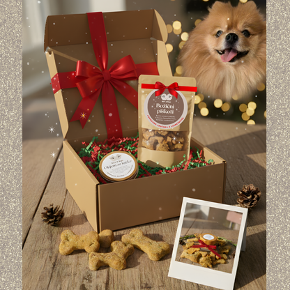 Božični darilni paket: Objem za tačke + Božični bio piškoti