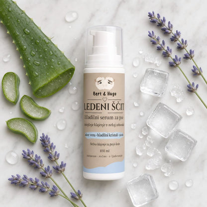 Bert &amp; Hugo Ledeni ščit – Hladilni serum za pse (100ml)