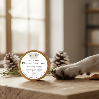 Winterset Bert &amp; Hugo: Pfoten-Umarmung + Winter‑Superfood‑Kekse