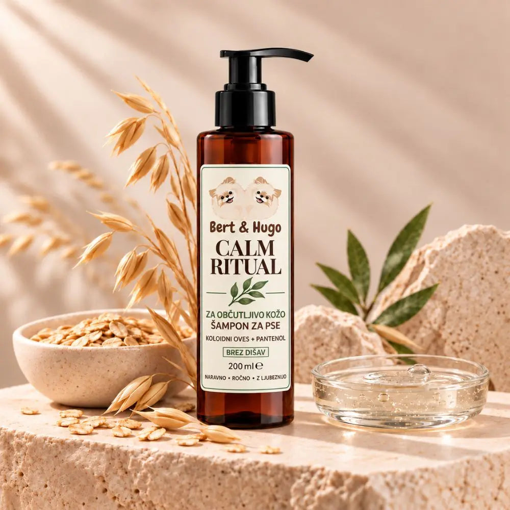Bert &amp; Hugo Calm Ritual – Nežen šampon za občutljivo kožo (200 ml)