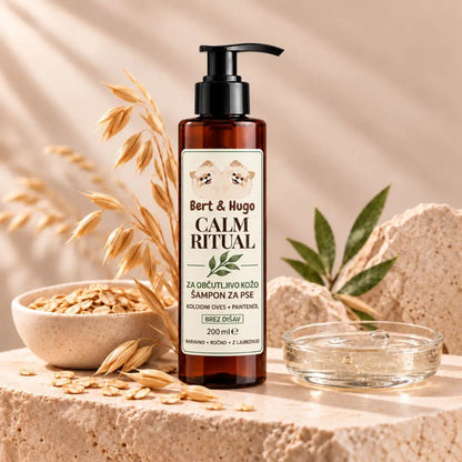 Bert &amp; Hugo Calm Ritual – Nežen šampon za občutljivo kožo (200 ml)