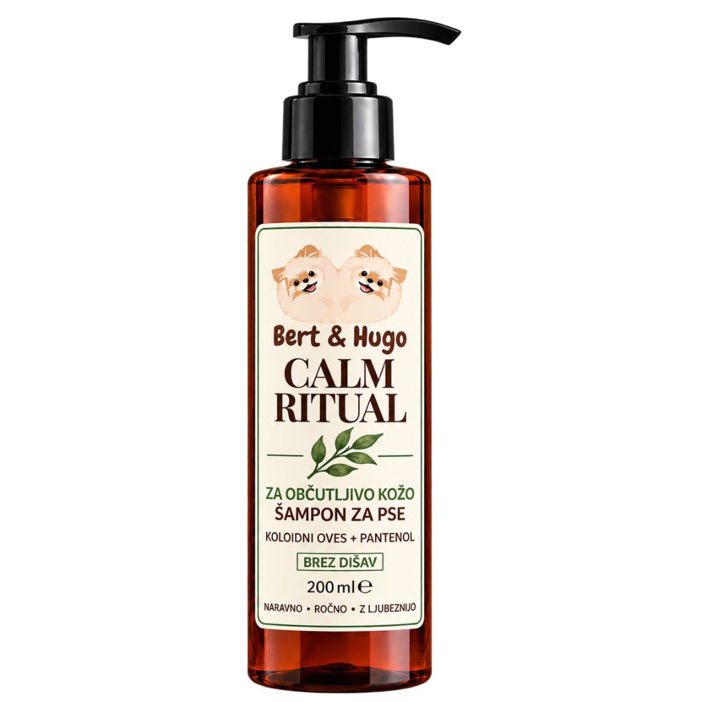 Bert &amp; Hugo Calm Ritual – Nežen šampon za občutljivo kožo (200 ml)